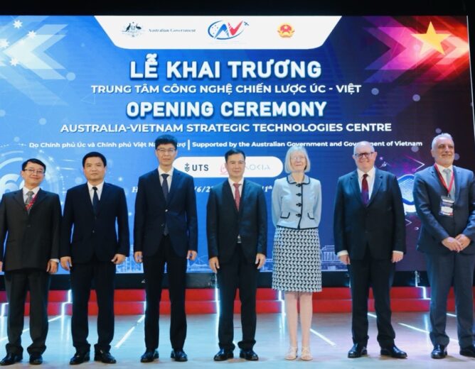 Launching the Australia-Vietnam Strategic Technologies Centre and announcing funding for 8 “seed” projects